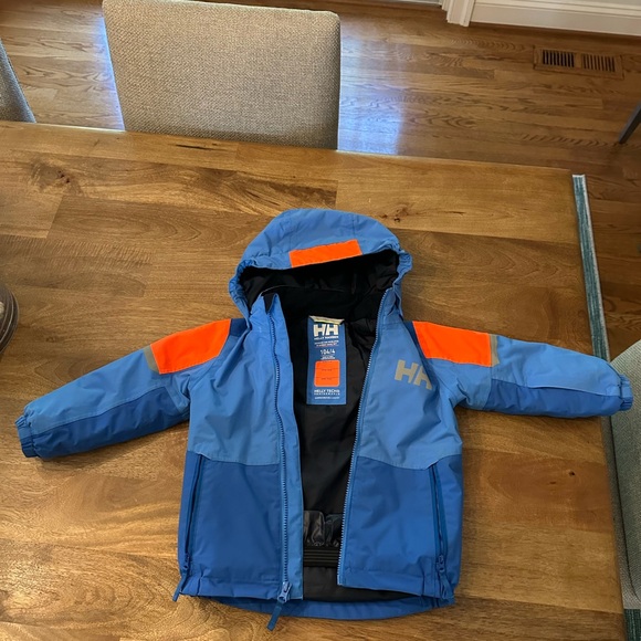 Helly Hansen Other - Helly Hansen Blue and Orange Kids Puffer Jacket